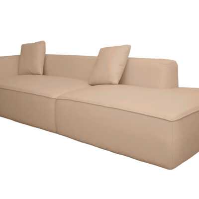 L-Shaped Backrest Beige